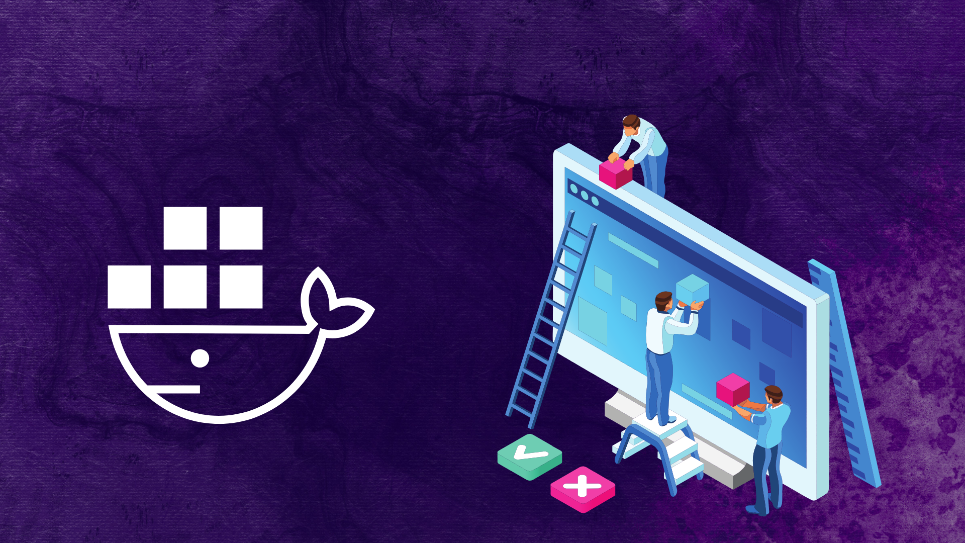 A bright pink sheet of paper used to wrap flowers curves in front of rich blue background